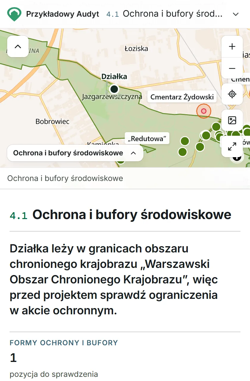 Przejrzyj przykładowy Audyt na tej stronie