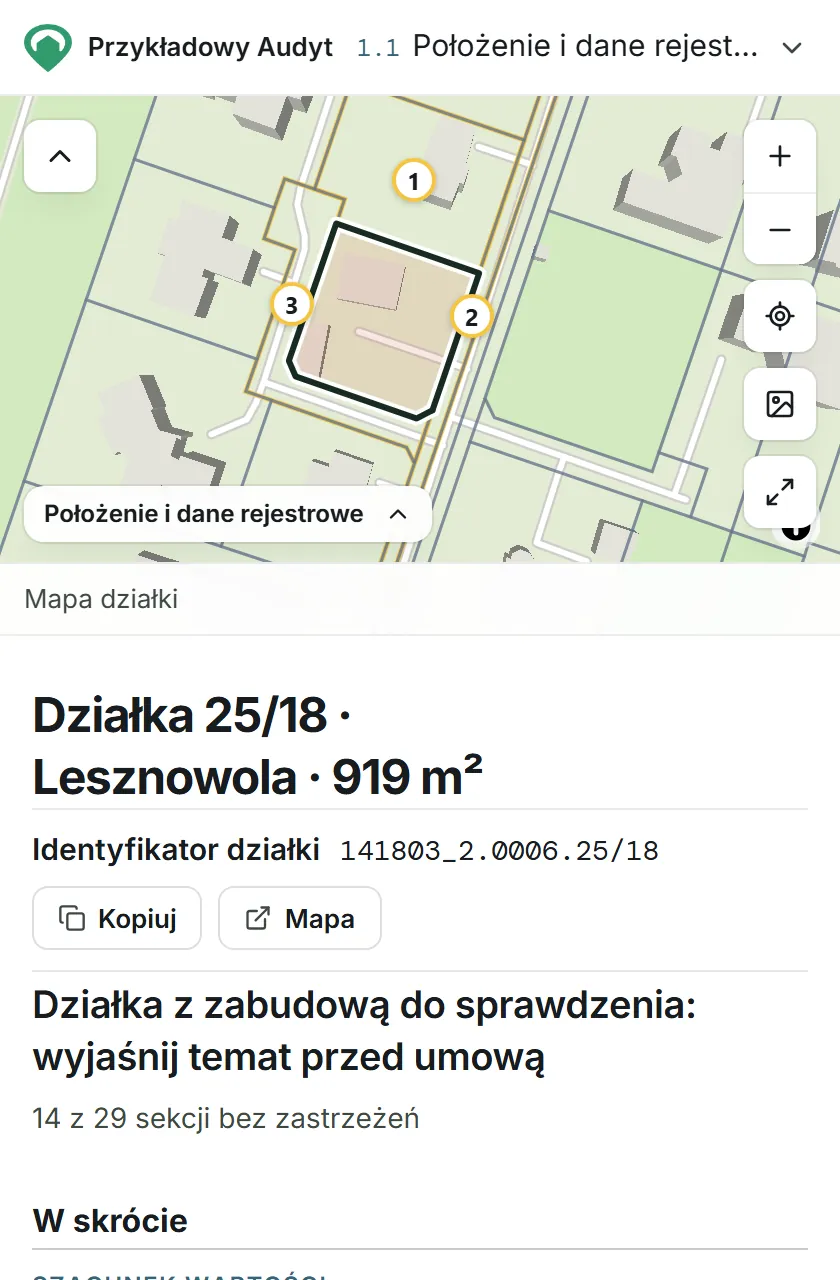 Przejrzyj przykładowy Audyt na tej stronie