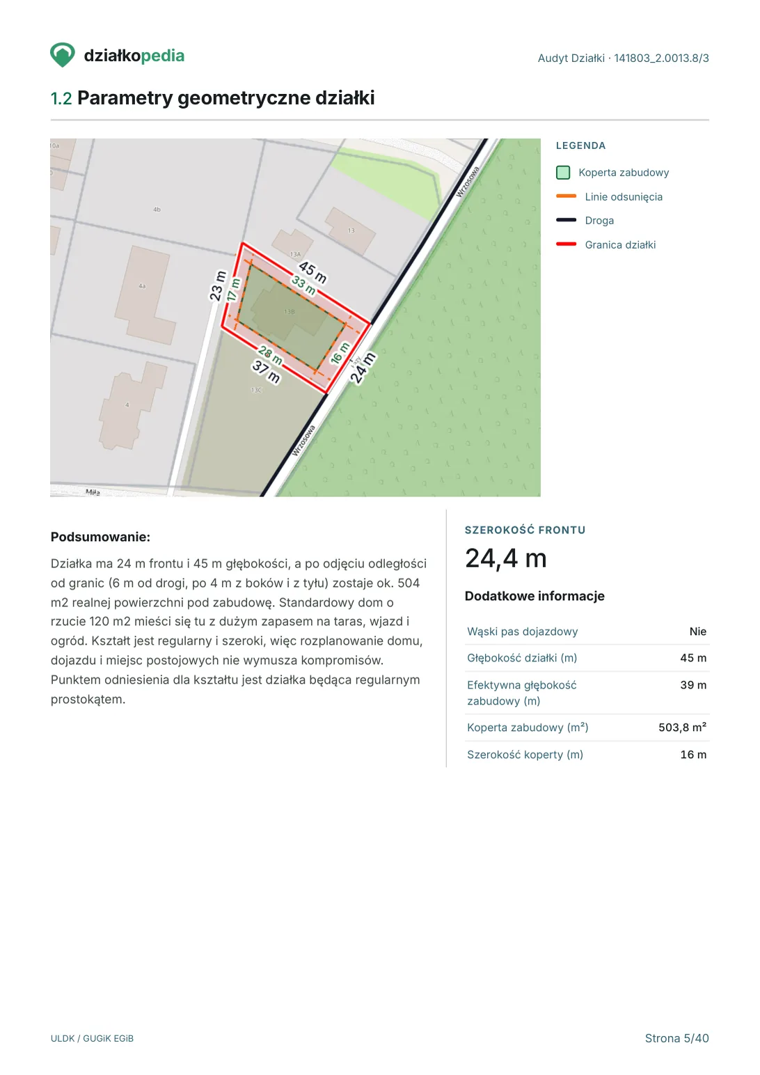 Przykładowy Audyt Działki - strona 5 z 40