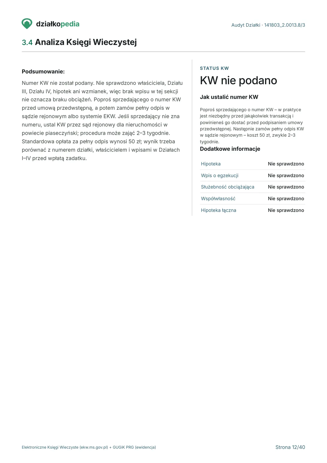 Przykładowy Audyt Działki - strona 12 z 40