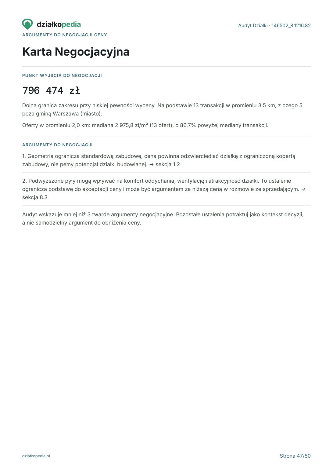 Przykładowy Audyt Działki - strona 47 z 50